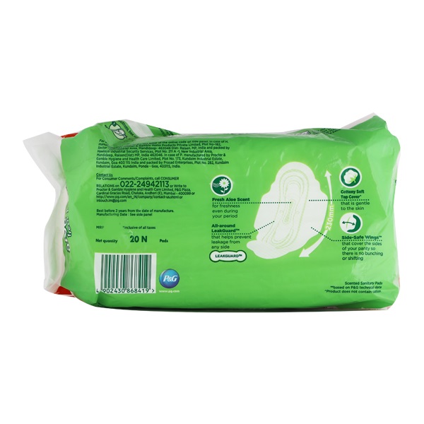 WHISPER CHOICE ALOE VERA , 7 PADS